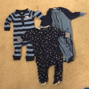 3 long sleeve pajamas newborn